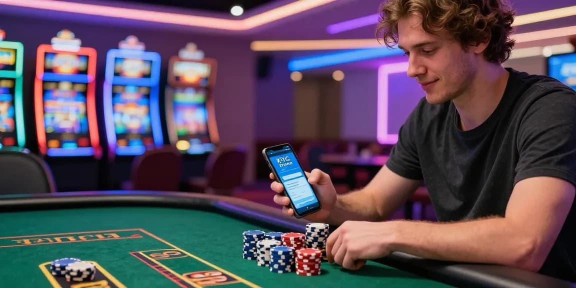 Meilleur casino sans KYC : ambiance de jeu dynamique au casino, mise en avant de l'anonymat.