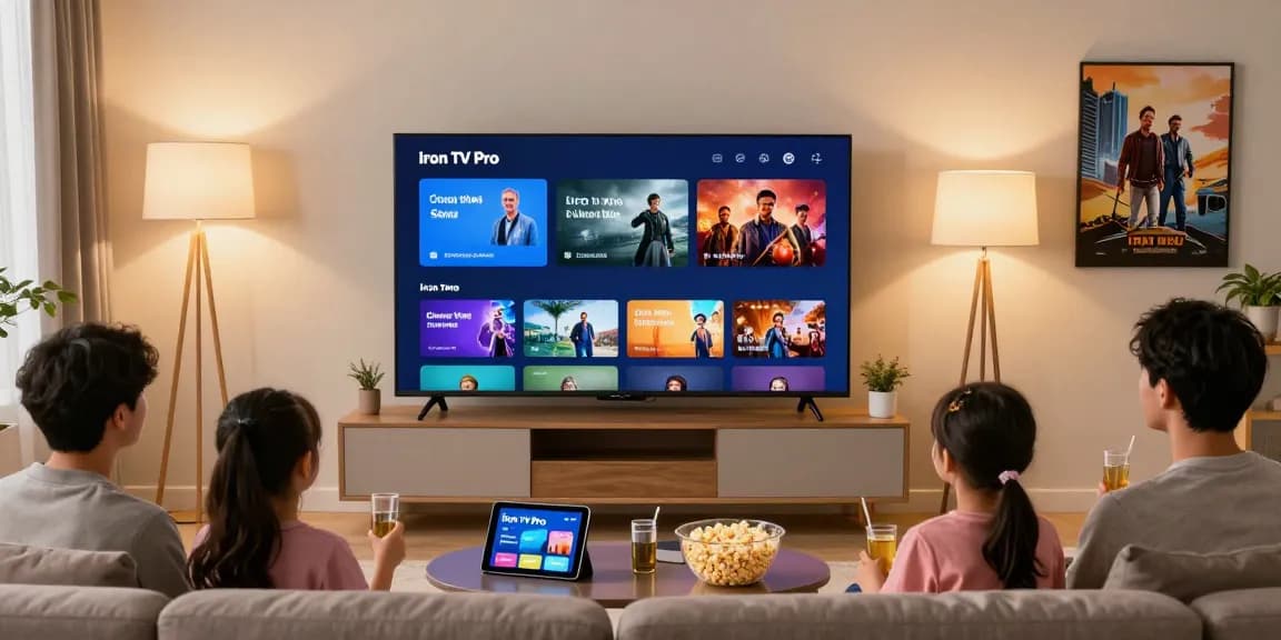 Profitez de l'abonnement Iron tv pro avec une expérience de streaming en famille.