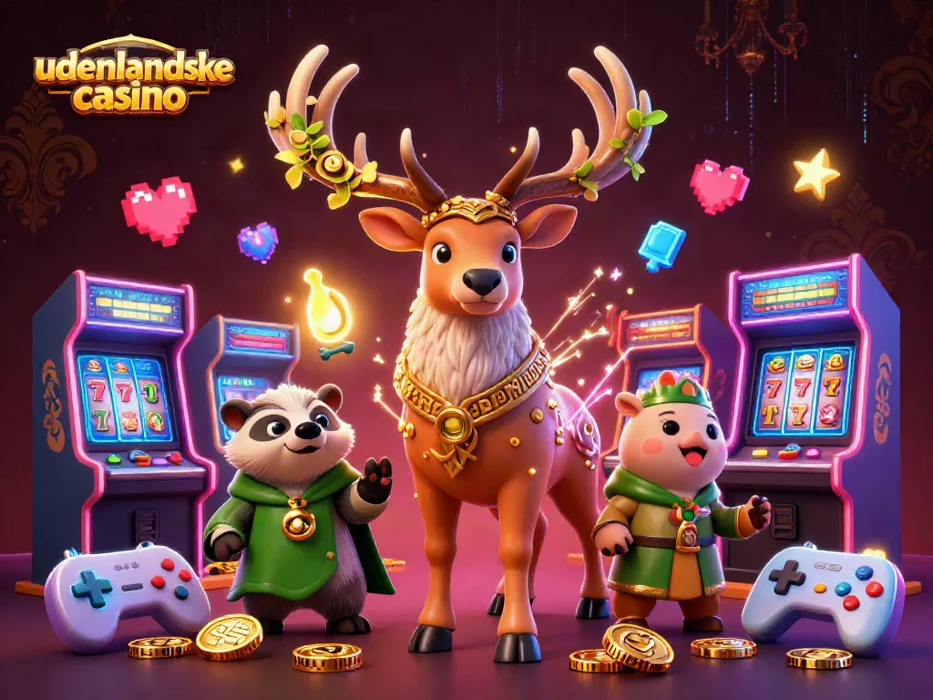 Experience the excitement of udenlandske casino gaming with vibrant characters and dynamic game elements.