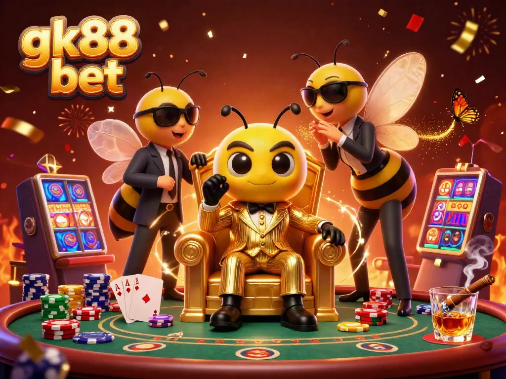 Engage in thrilling action at gk88 bet with vibrant casino imagery featuring lively characters and game elements.