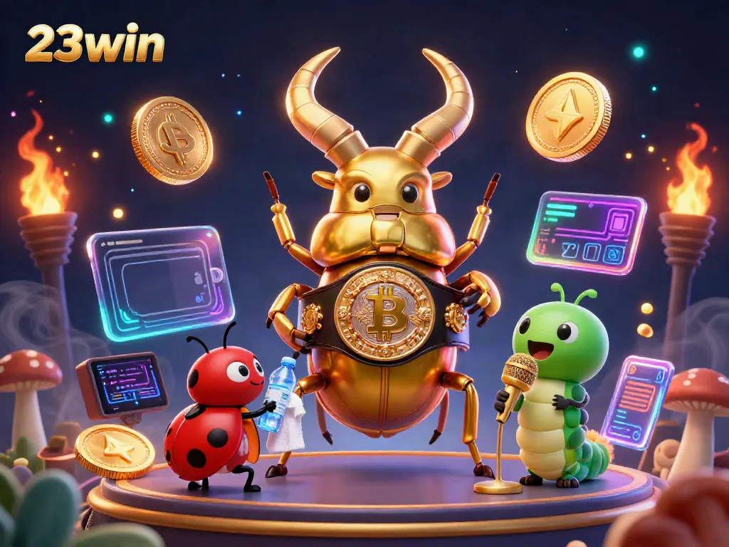 Experience the thrilling 23win gambling world with vibrant characters and dynamic game elements.