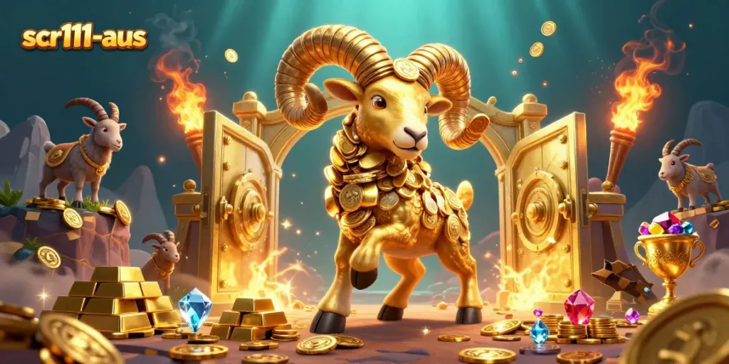 Experience thrilling wins with scr111-aus in this dynamic golden ram casino scene.