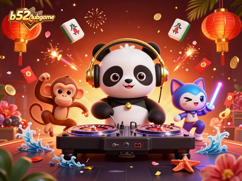 Engage in vibrant gameplay at b52clubgame with DJs and animated casino elements for an electrifying experience.