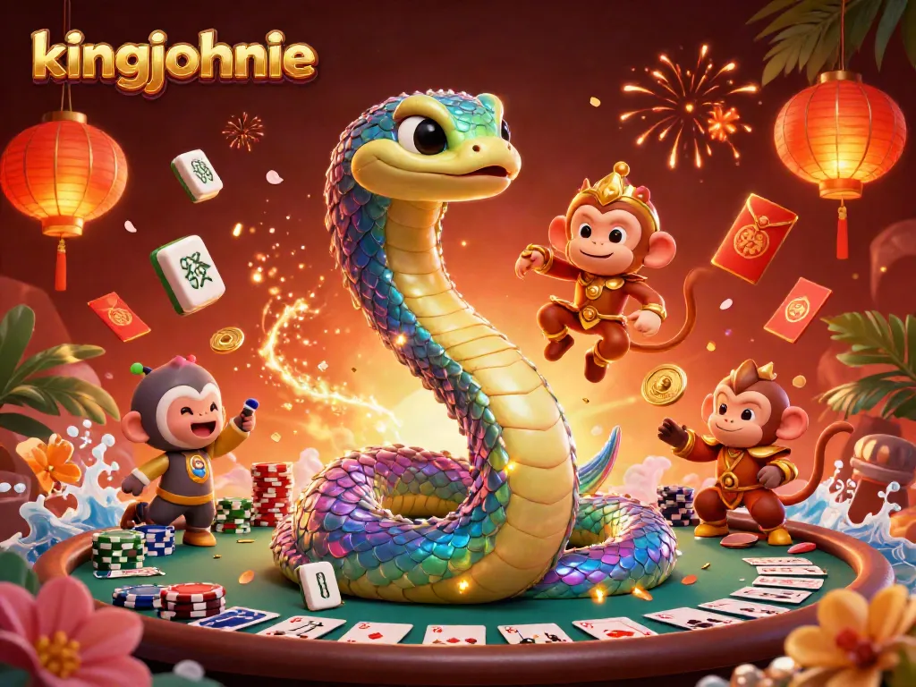 Engage with kingjohnnie's vibrant poker scene, showcasing dynamic poker elements and magical characters.