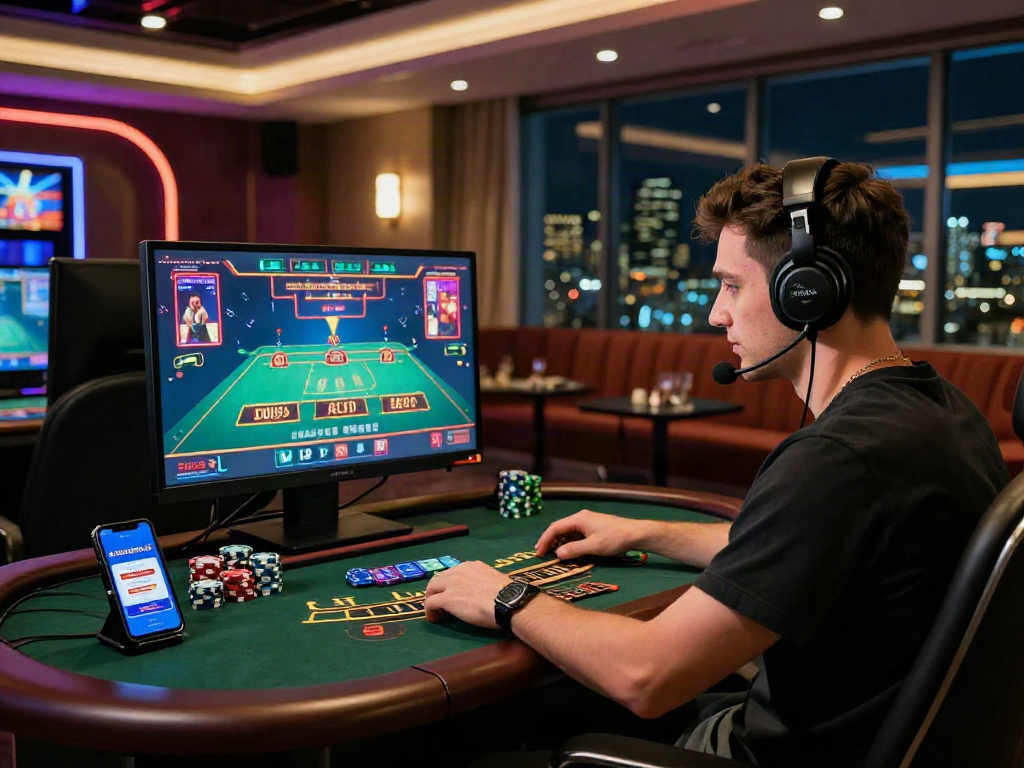 Expérience d'un casino en ligne avec un retrait instantané sur un ordinateur, ambiance de jeu dynamique et engageante